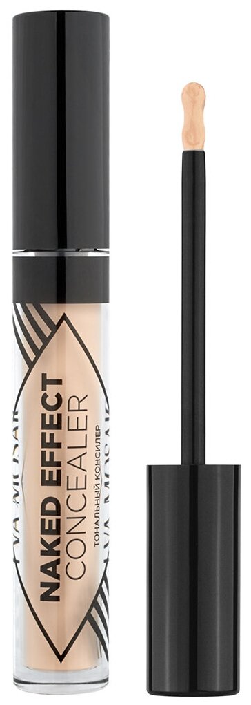 EVA MOSAIC Тональный консилер для лица Naked Effect Concealer 3,8 мл, 01 Cлоновая кость