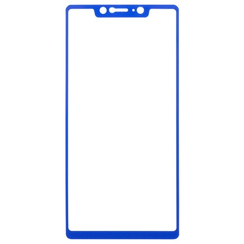 Защитное стекло Full Screen 5D на весь экран с рамкой для Xiaomi Mi 8 SE синее