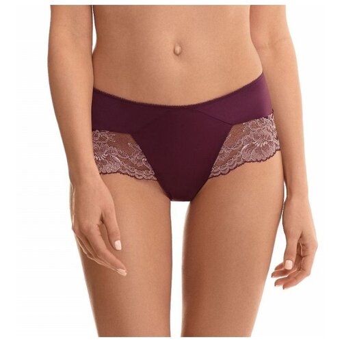 фото Laete трусы бразилиана средней посадки с кружевом sakae lace, размер xl(50), красный виноград