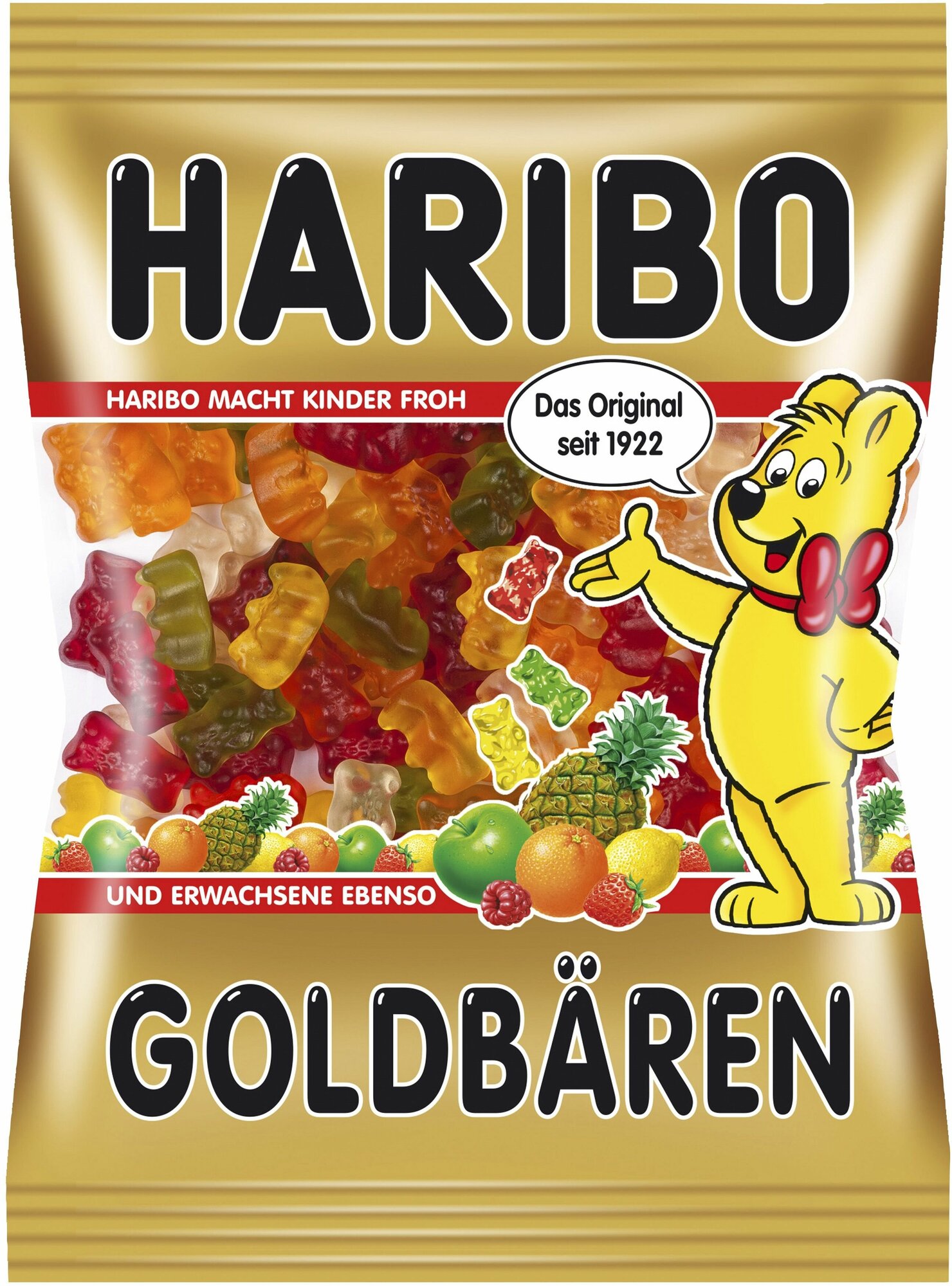 Жевательный мармелад Haribo Goldbaeren / Харибо Золотые Мишки 100гр (германия)