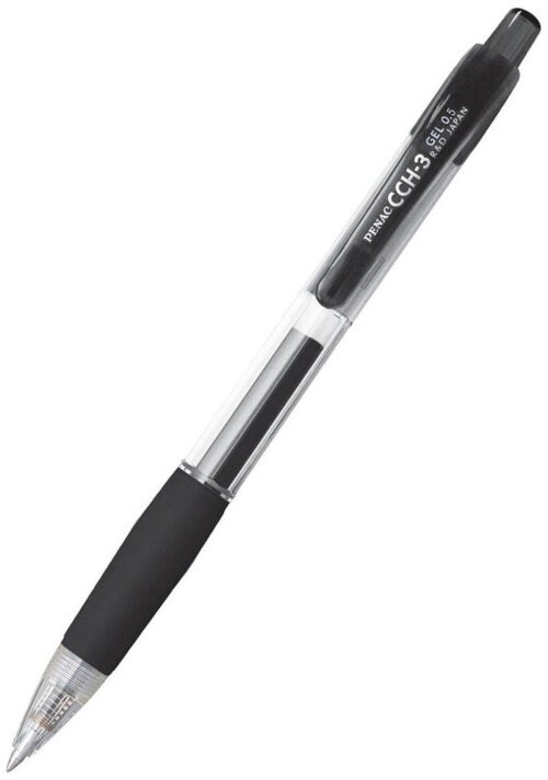 Ручка гелевая автоматическая PENAC CCH-3 GEL 0,5мм черная BA3101-06EF