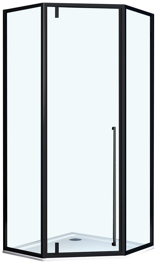 Душевой уголок Vincea Penta VSP-3P900CLB, 900*900, черный, стекло прозрачное - фотография № 12