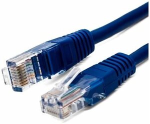 Патч-корд U/UTP 6 кат. 2м Filum FL-U6-2M-BL, кабель для интернета, 26AWG(7x0.16 мм), омедненный алюминий (CCA), PVC, синий