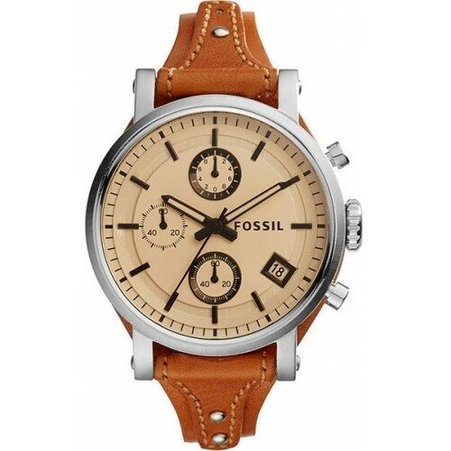 фото Наручные часы fossil, коричневый