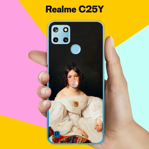 силиконовый чехол на realme c25y пляж для реалми ц25 ай Силиконовый чехол на realme C25Y Пузырь / для Реалми Ц25 Ай