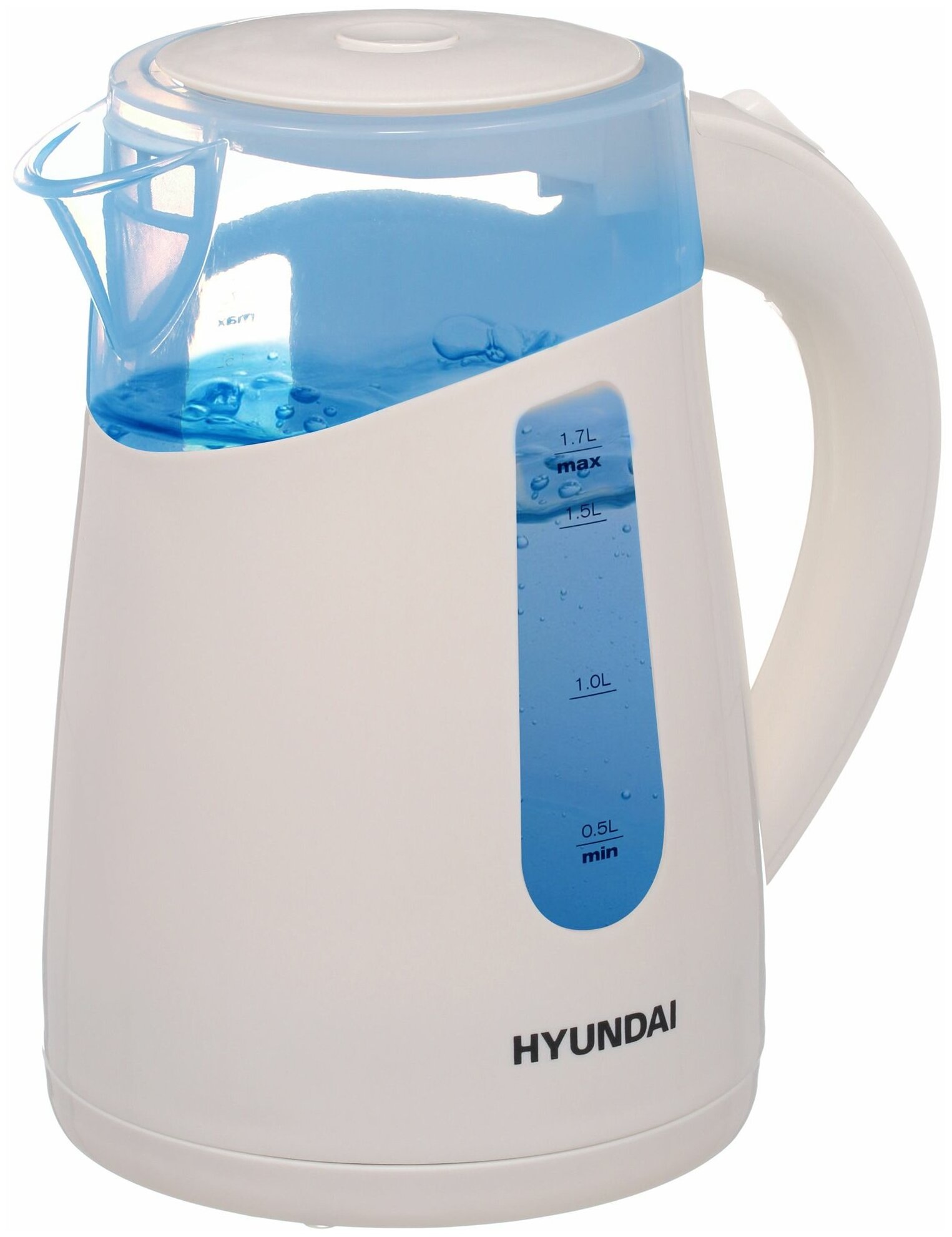 Чайник электрический HYUNDAI , 2200Вт, кремовый - фото №11