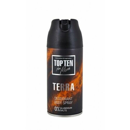 Дезодорант-спрей мужской Top Ten TERRA, 150мл дезодорант спрей мужской top ten wood 150мл