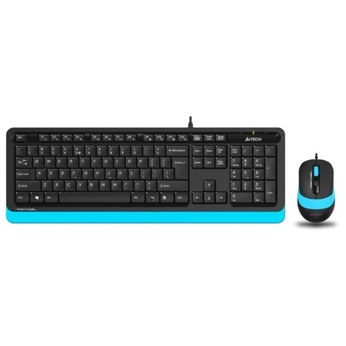 Клавиатура и мышь A4Tech F1010 Black-Blue USB