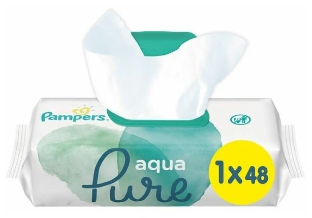 Влажные салфетки Aqua Pure, 48 шт