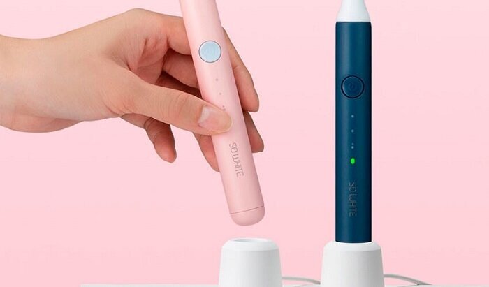 Зубная щетка Xiaomi So White Sonic Electric Toothbrush Pink - фото №14