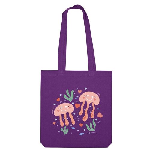 фото Сумка шоппер us basic, фиолетовый