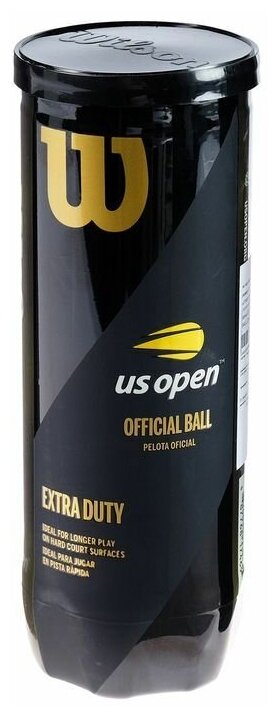 Набор мячей для большого тенниса Wilson US OPEN XD TBALL, 3 шт, Желтый, размер Без размера - фото №7