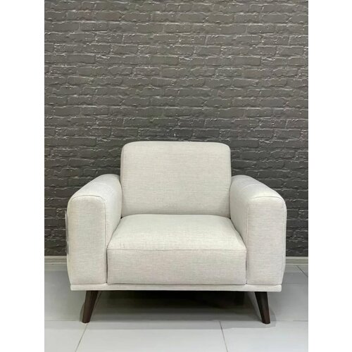 Кресло Valentin/массив, ткань/серый, коричневый/96x98x83 см
