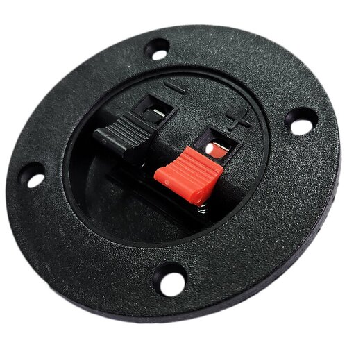 Терминал аудио круглый 75 мм прищепка для корпуса колонки клеммник 1 шт 1-716 31000₽