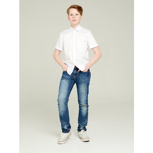 фото Школьная рубашка irina egorova, размер 128, белый