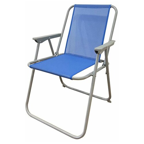 фото Кресло складное уют синее 530х470х760 мм no name