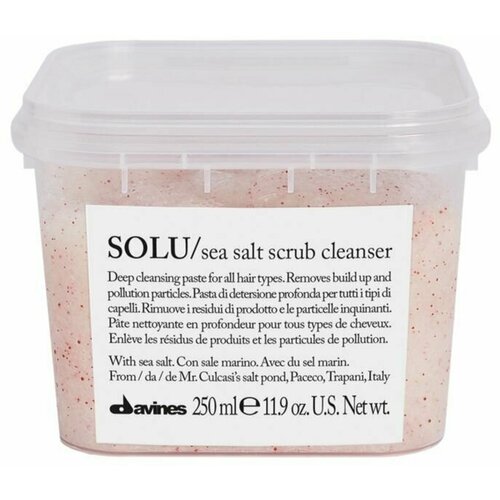 DAVINES Скраб для кожи головы с морской солью Solu Sea Salt Scrub Cleanser