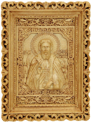 Икона Сергий Радонежский, 14х19 см, вес: 574 г