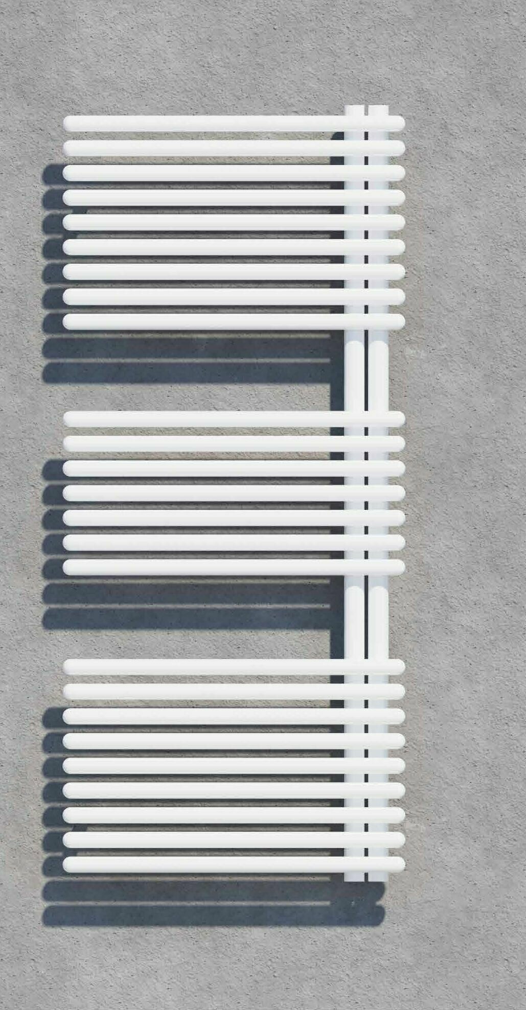 фото Полотенцесушитель водяной LAZZARINI GARDA белый прямой 1132Х500