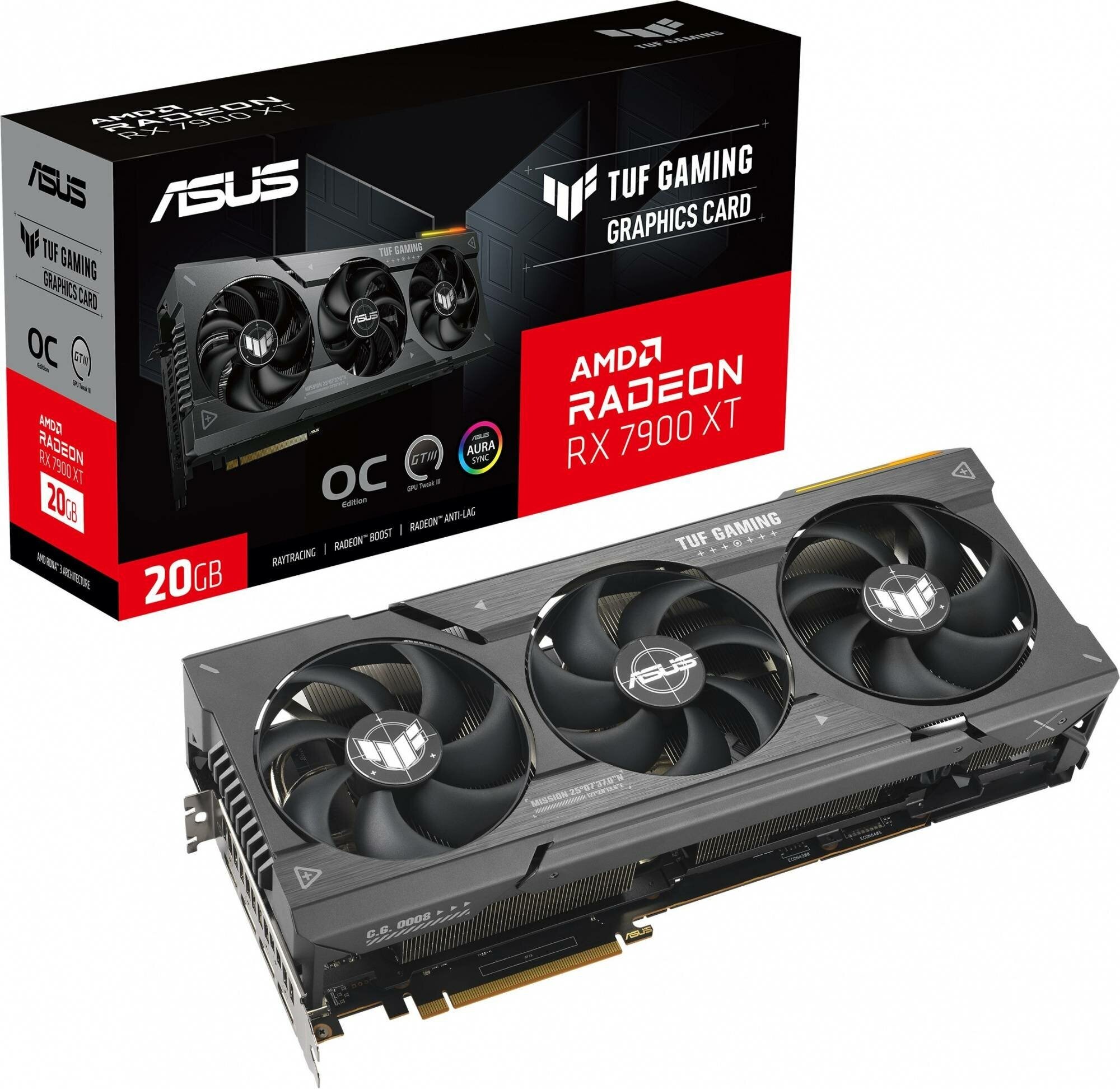 Видеокарта Asus TUF-RX7900XT-O20G-GAMING 20480 МБ, RET - фото №8