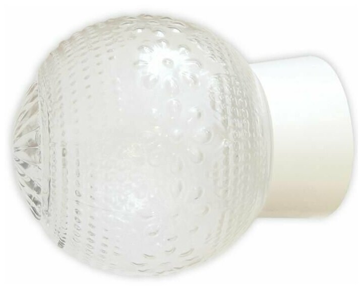 фото Светильник НББ 64-60-080 «Цветочек» d150 1х60Вт E27 IP20 корпус прямой бел. Элетех 1005100155