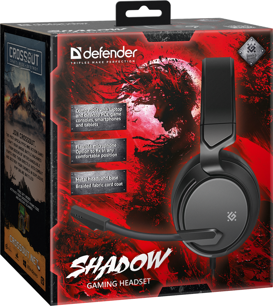 Наушники игровые Defender Gaming Shadow Black (64600) - фото №10