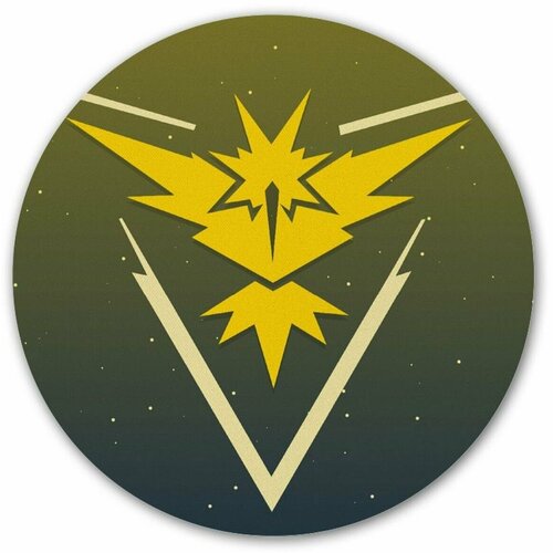 Коврик для мышки круглый Pokemon Go Team Instinct