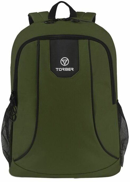 Повседневный рюкзак TORBER ROCKIT T8283-GRN с отделением для ноутбука 15", зеленый, полиэстер 600D, 46 х 30 x 13 см, 19 л