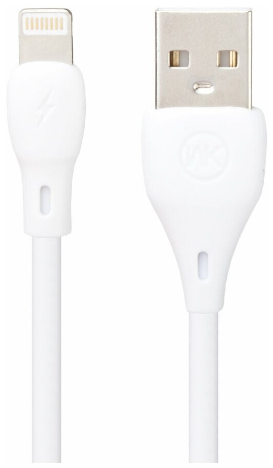 USB кабель WK Full Speed Data Cable For iPhone WDC-072 для Apple Lightning 8 pin (белый)