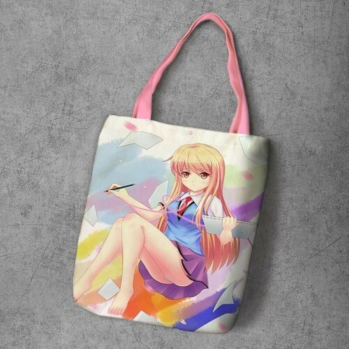 фото Сумка шоппер anime dakimakura, фактура рельефная, мультиколор