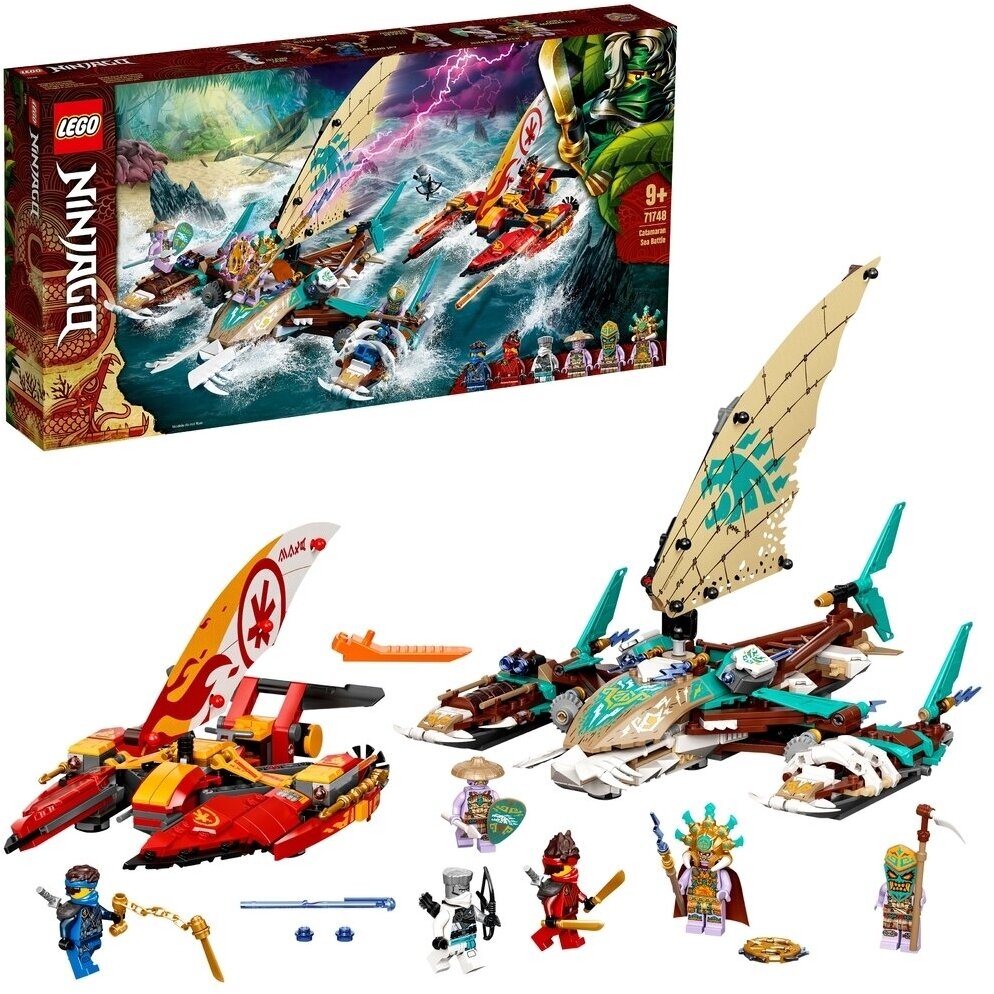 Конструктор LEGO Ninjago 71748 "Морская битва на катамаране", 780 деталей