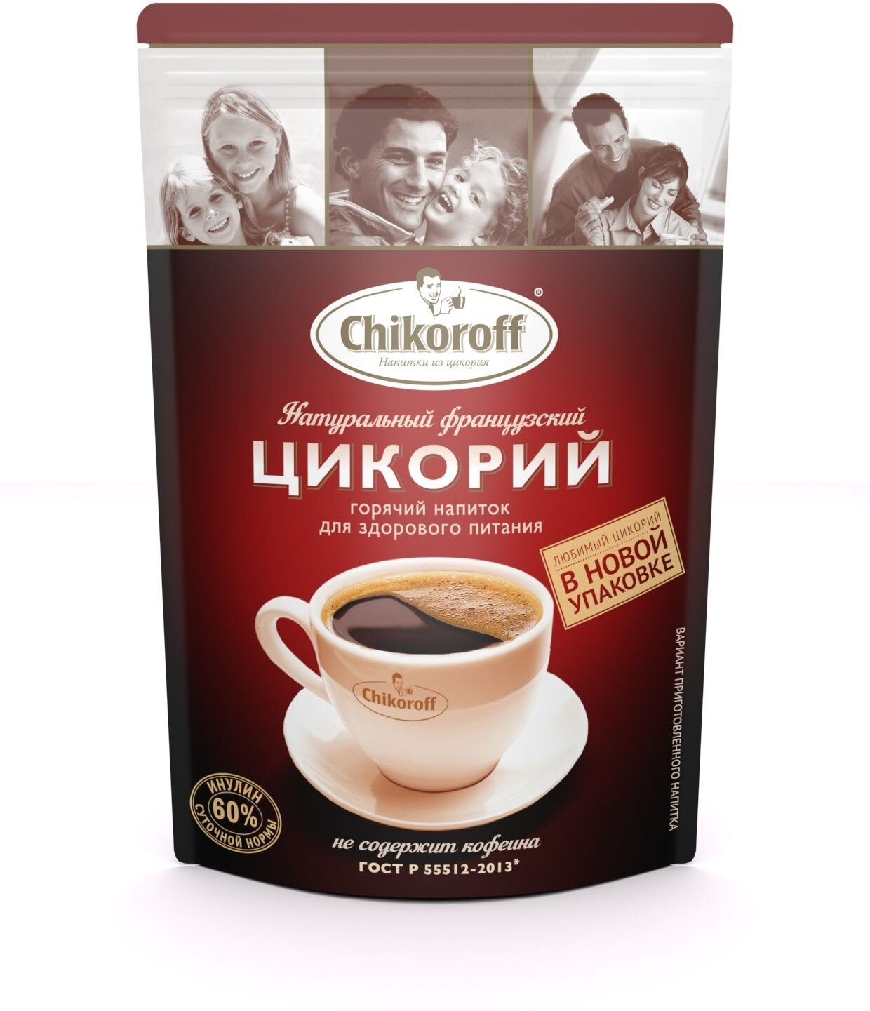 Цикорий натуральный растворимый Chikoroff дой-пак, 100г