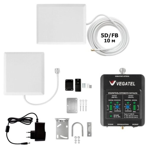 фото Усилитель сигнала сотовой связи gsm 3g - комплект vegatel vt-900e/3g-kit (led)