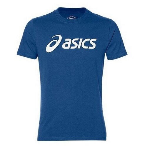 фото Футболка мужская asics 2031a978 400 big logo tee 2031a978400 размер 46 цвет синий