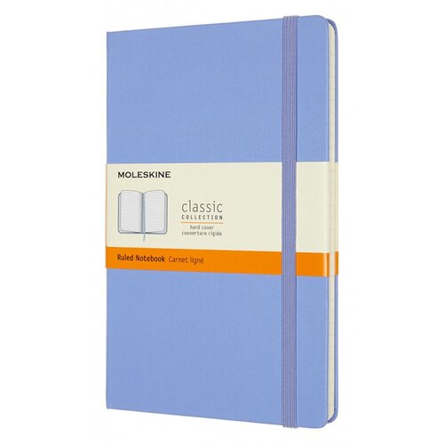 Блокнот Moleskine CLASSIC QP060B42 Large 130х210мм 240стр. линейка твердая обложка голубая гортензия moleskine блокнот moleskine classic qp060p14 large 130х210мм 240стр линейка твердая обложка коричневый