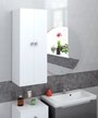 Шкаф для ванной комнаты, REGENT style, Пенал Виола 2двери, белый, 83,6*40*35