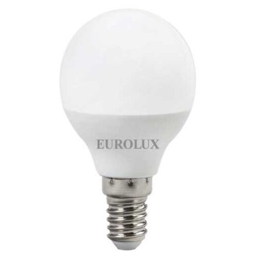 фото Светодиодная лампа eurolux ll-e-g45-7w-230-2,7k-e14 (шар, 7вт, тепл., е14)