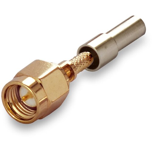 Разъем SMA (male) на RG 174 2 штуки 1x pcs connector sma female rhombic with 2 hole flange panel chassis mount deck crimp for rg316 rg174 rg179 lmr100 cable brass