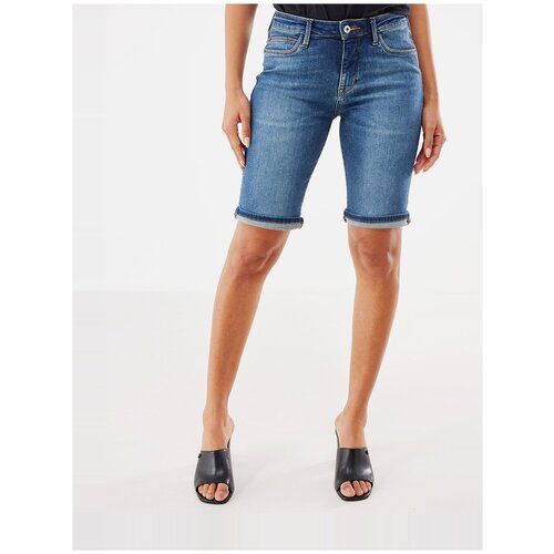 фото Шорты джинсовые женские mexx; цвет black stone; р.30