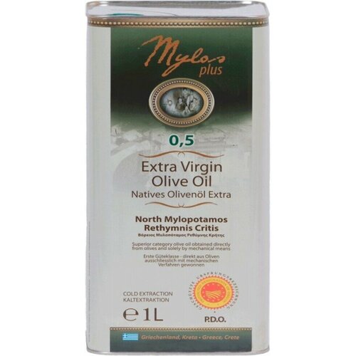 Масло оливковое Extra Virgin P.D.O. Mylos Plus , 1 л, Греция