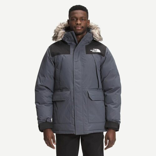 Пуховик The North Face, размер M (48-50), черный, серый