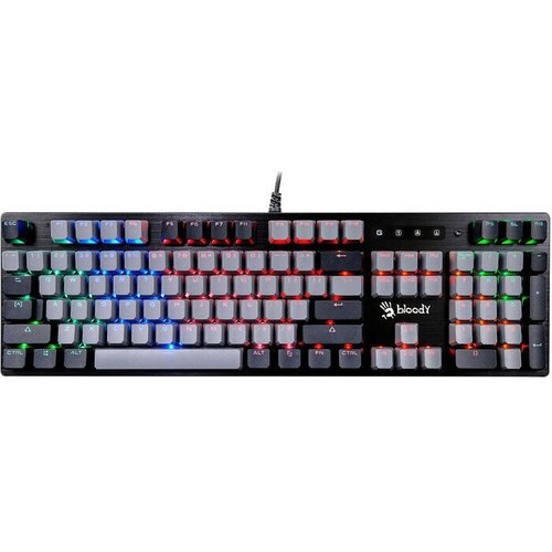 Клавиатура A4Tech Bloody B828N механическая черныйсерый USB for gamer LED B828N 832800₽