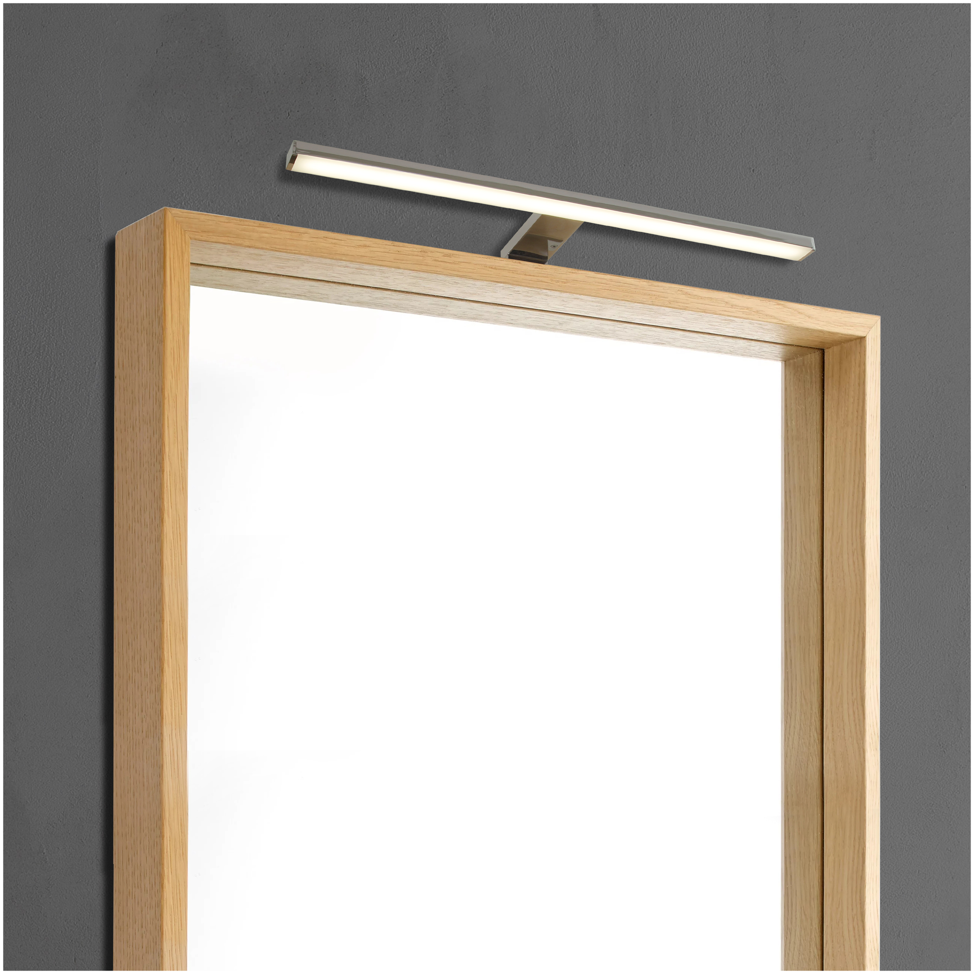 Подсветка светодиодная для зеркала влагозащищённая Inspire Slim, 600 лм, цвет хром - фотография № 6