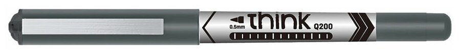 Ручка-роллер Deli Think (EQ20020) 0.5мм стреловидный пиш. наконечник черные чернила - фото №1
