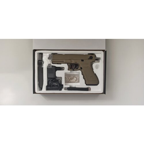 Страйкбольный Cyma Glock 18C AEP Электро TAN