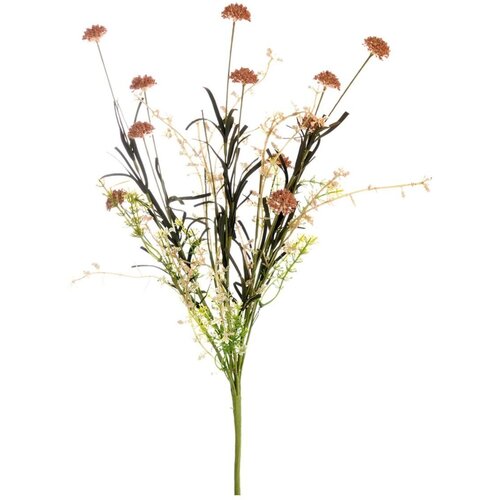 Композиция из искусственных цветов и трав / цветы для декора 60 см FIORI E BOUQUET BLANC MARICLO