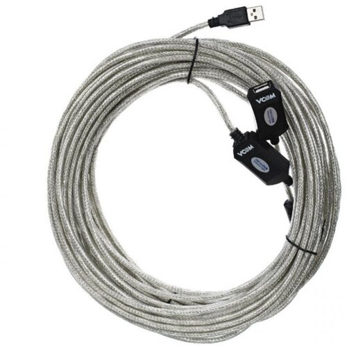 кабель активный удлинитель usb 2 0 amaf 10 метров vcom vus7049 Удлинительный активный кабель-адаптер VCOM VUS7049-20M