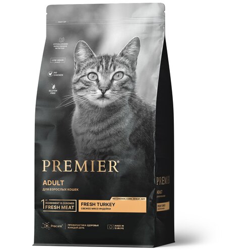 Premier Cat Корм для кошек ADULT Turkey Индейка