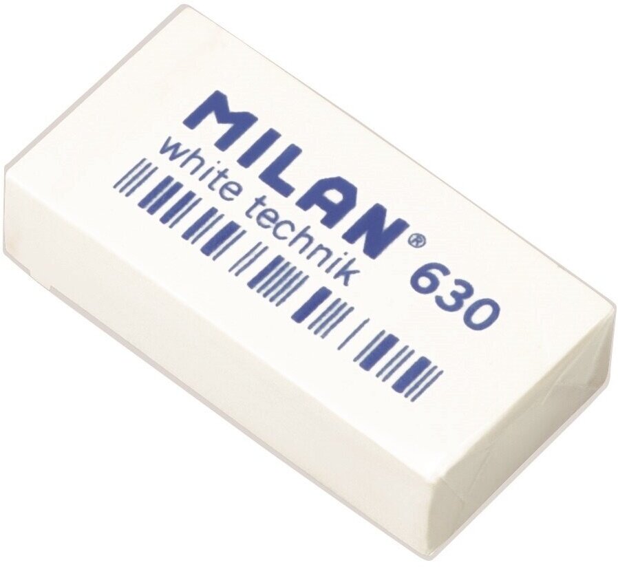 Ластик Milan пластиковый, Technic 630, белый (CPM630)