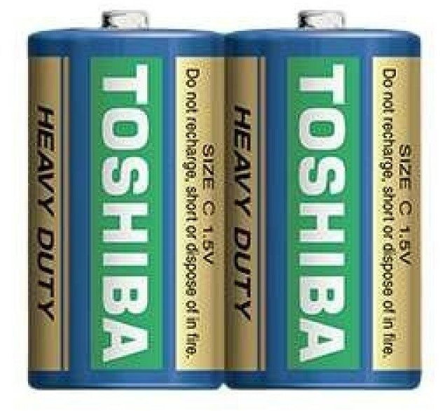 Батарейки Toshiba Heavy Duty R14 C 1.5V 2шт - фото №5